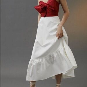 Anthropologie Hutch Red and White Bow Dress. Only worn once. Like new condition.